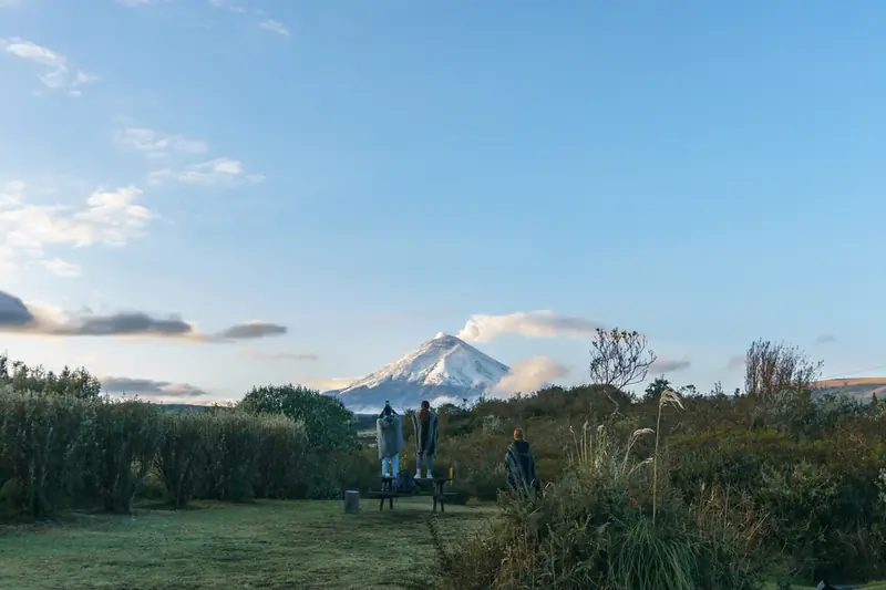 Cotopaxi al amanecer desde el páramo